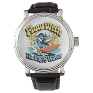 Flow With The Happy Waves-horloge Horloge