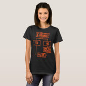 Flowchart Do You Need A Drink Monday Work 3 T-shirt (Voorkant volledig)