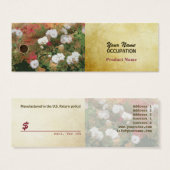 FLOWER 102 - étiquette de prix de marchandises (Devant & derrière)