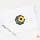 Flower 1 ronde sticker (Envelop)