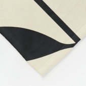 Flower abstract pattern fleece deken (Hoek)