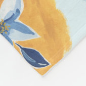 Flower abstract pattern fleece deken (Hoek)