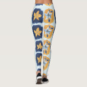 Flower abstract pattern leggings (Achterkant)