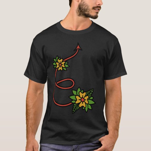 Flower Arrow Random T-shirt (Voorkant)