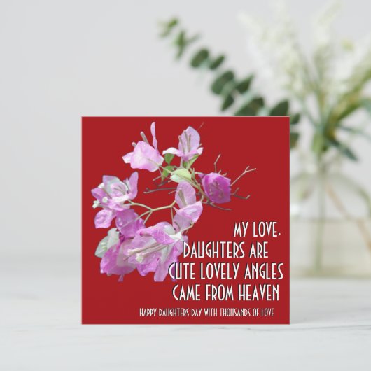 FLOWER ART CADEAU VOOR DOCHTERS DAY (Staand voorkant)