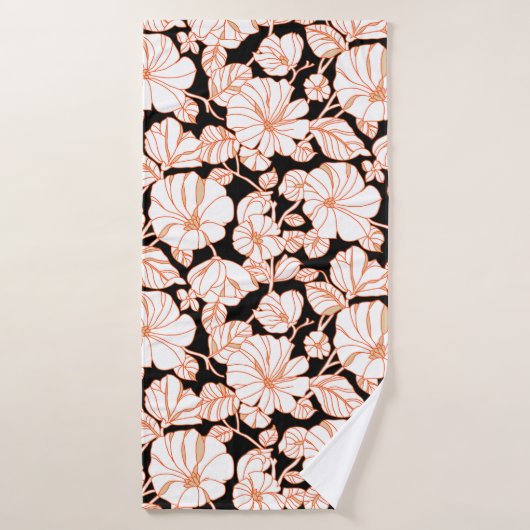 flower art design (Serviette de bain)