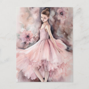 Flower Ballet Dancer Briefkaart