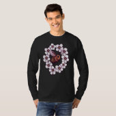Flower Bee Artwork nature T-shirt (Voorkant volledig)