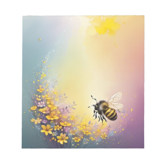Flower Bee Notitieblok (Voorkant)