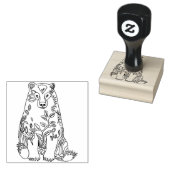 Flower Beer Stamp van Jenlo Rubberstempel (Gestempeld)