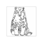 Flower Beer Stamp van Jenlo Rubberstempel (Afrduk)