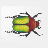 Flower beetle fleece deken (Voorkant (Horizontaal))