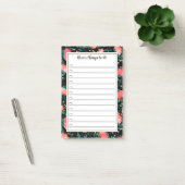 Flower & Berries Pattern - Selectievakje om te doe Post-it® Notes (Kantoor)