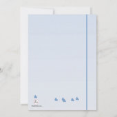 Flower Blue Branches Invitation (Dos)