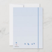 Flower Blue Branches Invitation (Dos)