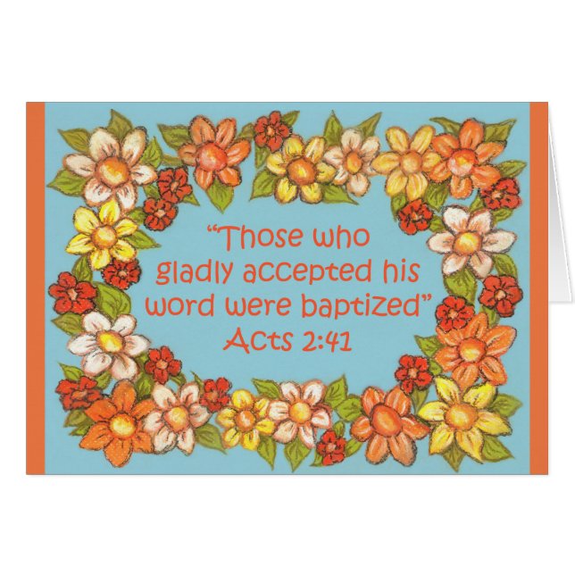 Flower Border~Accepted Word-Baptized~Scripting (Voorkant Horizontaal)