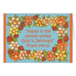 Flower Border~Happy People-God Jehovah~Scripting