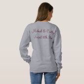 Flower Bouquet Bride Bridesmaid Mariage Sweatshirt (Dos entier)