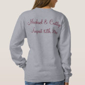 Flower Bouquet Bride Bridesmaid Mariage Sweatshirt (Dos)