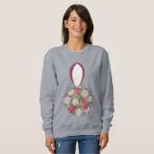 Flower Bouquet Bride Bridesmaid Mariage Sweatshirt (Devant entier)