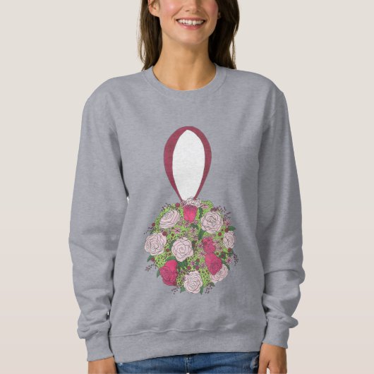 Flower Bouquet Bride Bridesmaid Mariage Sweatshirt (Devant)
