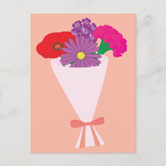 Flower Bouquet Briefkaart (Voorkant)