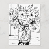Flower Bouquet Briefkaart (Voorkant)