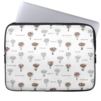Flower Bouquet Electronics Bag Laptop Sleeve