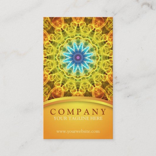 Flower Bouquet Mandala Visitekaartje (Voorkant)