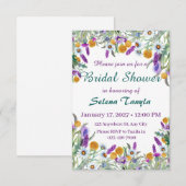   Flower Bridal Shower Invitation Card (Devant / Derrière)
