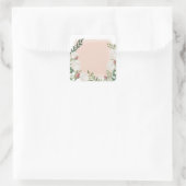 Flower buds square sticker (Tas)