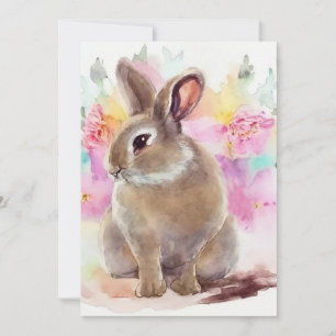 Flower Bunny Bedankkaart