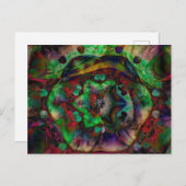  Flower Burst Abstract Briefkaart (Voorkant / Achterkant)