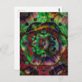  Flower Burst Abstract Briefkaart (Voorkant / Achterkant)