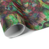  Flower Burst Abstract Cadeaupapier (Rol Hoek)