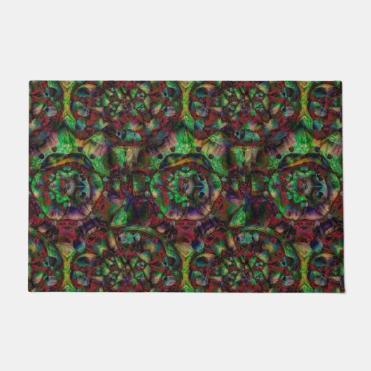 Flower Burst Abstract Deurmat (Voorkant)