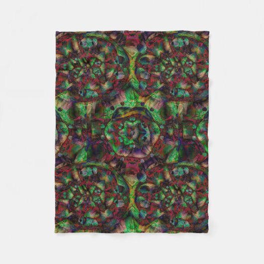  Flower Burst Abstract Fleece Deken (Voorkant)