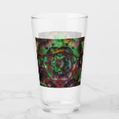 Flower Burst Abstract Glas (Achterkant)