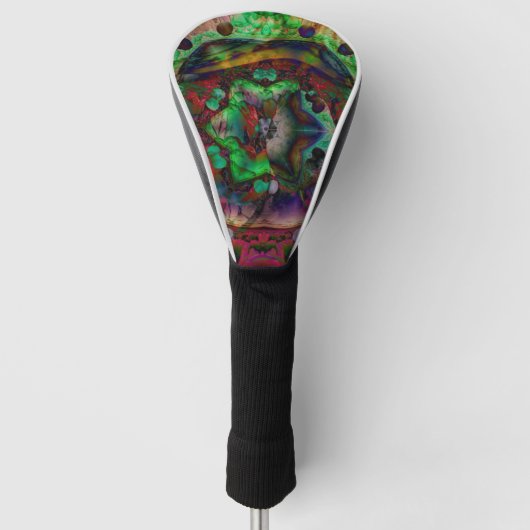 Flower Burst Abstract Golfheadcover (Voorkant)