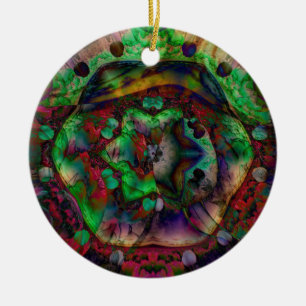 Flower Burst Abstract Keramisch Ornament
