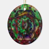  Flower Burst Abstract Keramisch Ornament (Links)