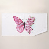 Flower Butterfly (Serviette de bain)
