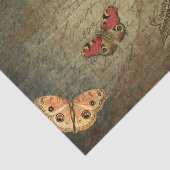 Flower Butterfly Decoupage  Ephemera Tissuepapier (Detail)
