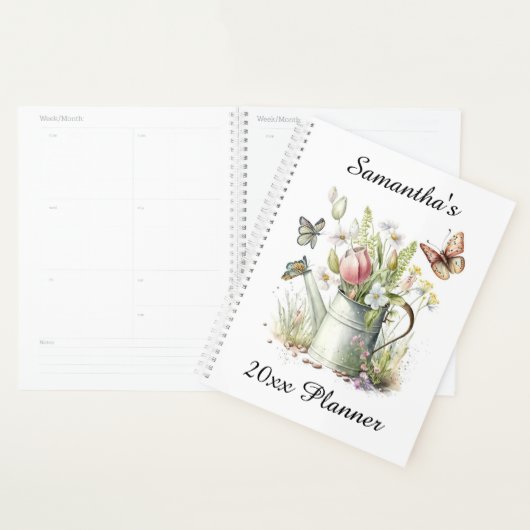 Flower Butterfly gepersonaliseerde planner (Display)