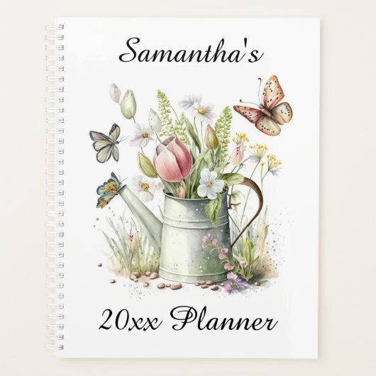 Flower Butterfly gepersonaliseerde planner (Voorkant)