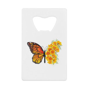 Flower Butterfly with Yellow California Poppy