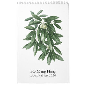 Flower calendar by Ho Mang Hang 2026 Kalender