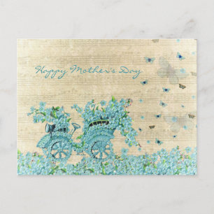 Flower Carriage - Happy Moederdag Briefkaart