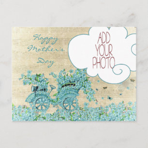Flower Carriage - Happy Moederdag Briefkaart