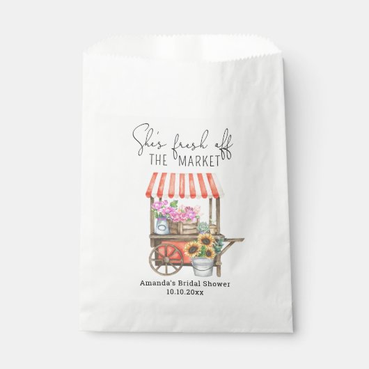 Flower Cart Vrijgezellenfeest Bedankzakje (Voorkant)